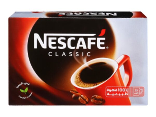 قهوة سريعة التحضير كلاسيك نسكافيه - 1.8جم * 25 ظرف