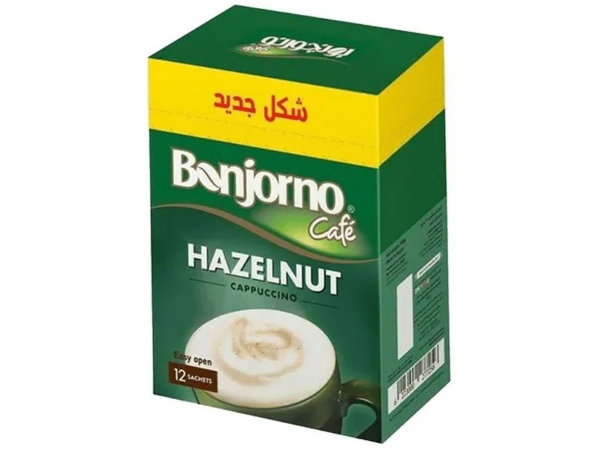 كابتشينو بندق بونجورنو - 14جم * 12 ظرف