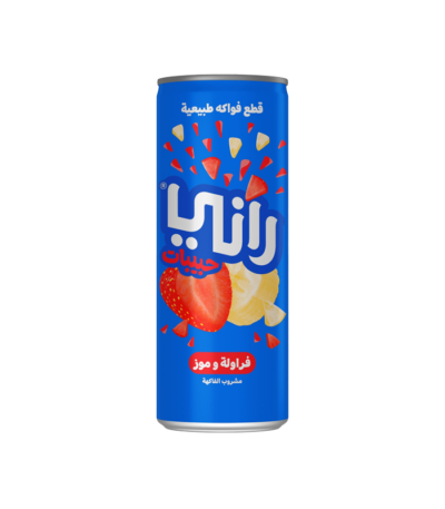 عصير فراولة وموز حبيبات راني - 235مل
