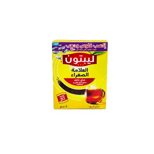 بقلقثق شاي اسود ناعم ليبتون- 40 جم - الصورة 1