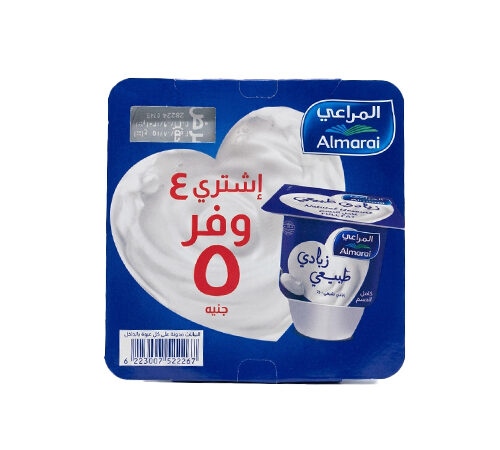 زبادي المراعى طبيعى – 4 * 105 جرام (عرض وفر 5 جنيه)